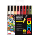 Posca Uniwersalna seria markerów akrylowych 0,9 - 1,3 mm Autumn mix ziemistych tonów 8 sztuk PC-3M