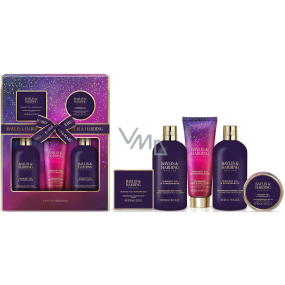 Baylis & Harding Fík a Granátové jablko sprchový gel 300 ml + sprchový krém 300 ml + tělové mléko 130 ml + toaletní mýdlo 150 g + krystaly do koupele 100 g, kosmetická sada pro ženy