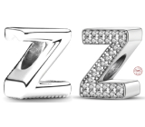Charm Srebrna 925 Litera Z, koralik na bransoletkę