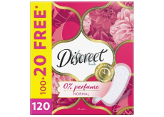 Discreet Normal deo No Perfume wkładki higieniczne do codziennego użytku 120 sztuk