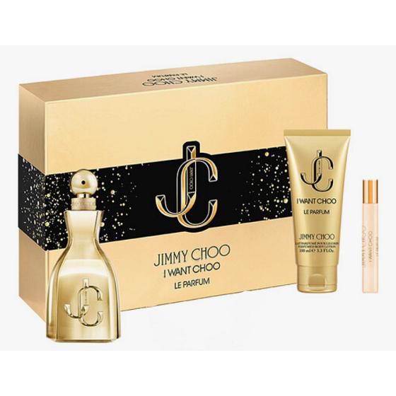 Jimmy Choo I Want Choo Le Parfum woda perfumowana dla kobiet 100 ml + mleczko do ciała 100 ml + woda perfumowana 7,5 ml, zestaw upominkowy dla kobiet