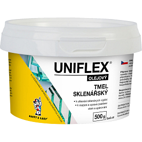 Uniflex olejowy tynk szklarski, nadający się do malowania, 500 g