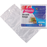 Niteola torby śniadaniowe, HDPE, 16 × 24 cm, grubość 8 µ, przezroczyste, 50 sztuk