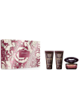 Versace Crystal Noir Pour Femme perfumowana woda 50 ml + żel pod prysznic 50 ml + mleczko do ciała 50 ml, zestaw prezentowy dla kobiet