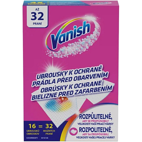 Vanish Color Protect Chusteczki 16 szt. (32 prań)