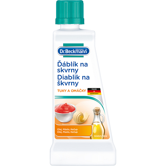Dr. Beckmann Diabełek na plamy olej, tłuszcz, sosy, ketchup, 50 ml