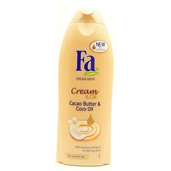 Fa Cream & Oil Kakaové máslo a kokosový olej 500 ml koupelová pěna