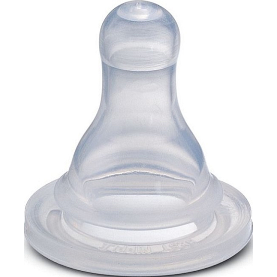 Baby Farlin Dudlík silikonový kulatý G-1-1 Čaj 0-6 měsíců 1 kus