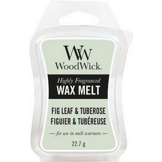 WoodWick Fig Leaf & Tuberose - Fíkové lístky a tuberóza Artisan vonný vosk do aromalampy 22,7 g
