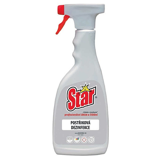 Star dezinfekce povrchů profesionální úklid a čištění rozprašovač 650 ml