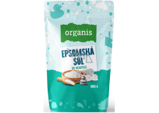 Organis Sól Epsom, Sól do kąpieli rozluźniająca mięśnie, redukująca stres, detoksykująca organizm 1000 g