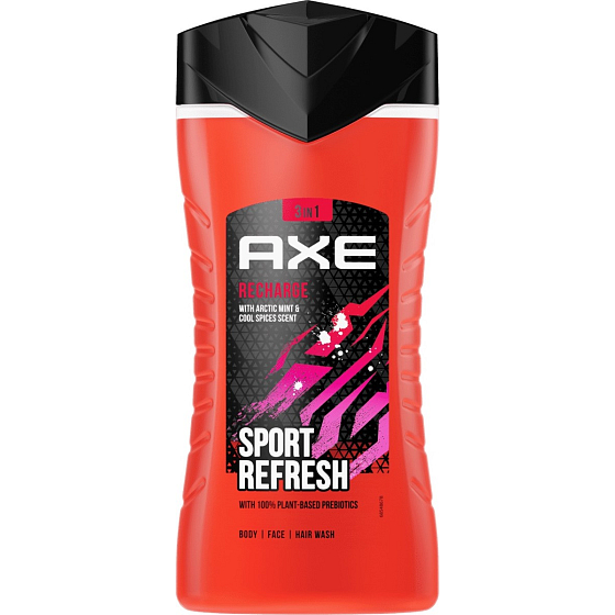 Axe Recharge 3w1 żel pod prysznic dla mężczyzn 250 ml