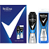 Rexona Men Cobalt Dry sprchový gel 250 ml + antiperspirant deodorant sprej 150 ml, kosmetická sada pro muže
