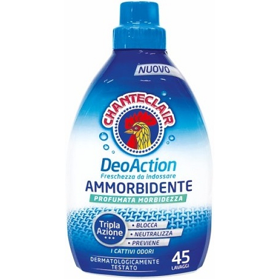 Chante Clair Ammorbidente DeoAction avivážní prostředek blokuje, neutralizuje a zabraňuje nepříjemným pachům 45 dávek 900 ml