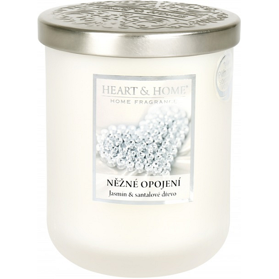 Heart & Home Něžné opojení Sojová vonná svíčka velká hoří až 70 hodin 340 g