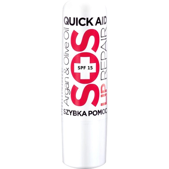 Quiz Cosmetics SOS Repair SPF15 regenerační balzám na rty s arganovým a olivovým olejem 4 g