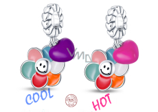 Zawieszka ze srebra 925 Sterling - Kwiat Nigdy Cię Nie Zawiodę, 2w1 element do bransoletki symbol