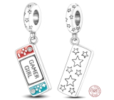 Charm Srebrna 925 Gamer Girl - zawieszka dla gracza, zainteresowania