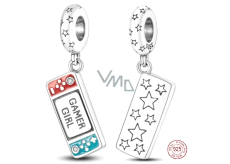 Charm Srebrna 925 Gamer Girl - zawieszka dla gracza, zainteresowania