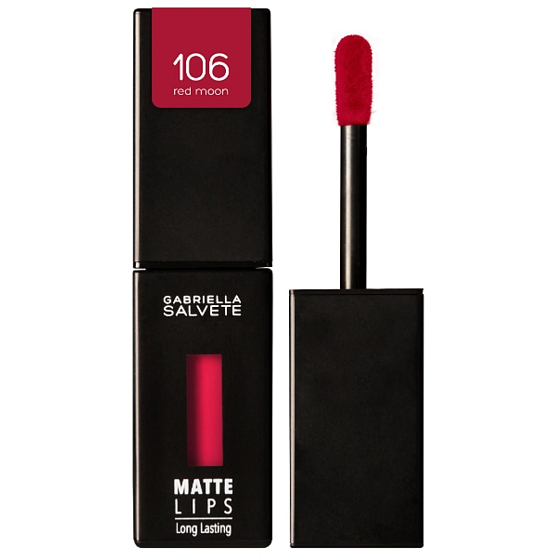 Gabriella Salvete Matte Lips Long Lasting matná tekutá rtěnka 106 Red Moon 4,5 ml