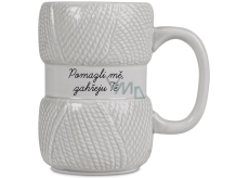 Albi Pomazli mnie, ogrzeję Cię kubek szary pleciony 400 ml
