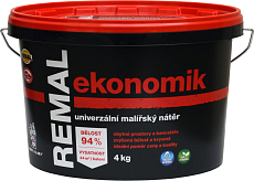 REMAL Ekonomik uniwersalna farba malarska na ściany, 4 kg