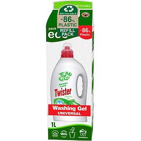 Twister żel do prania uniwersalny 17 prań, 1 L Twister żel do prania uniwersalny 17 prań, 1 L
