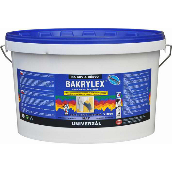 Bakrylex Uniwersal mat V2066 farba do drewna i metalu 0100 biały, 10 kg