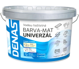 DENAS UNIVERZÁL-MAT vrchní barva na dřevo, kov a beton, 0199 černá, 10 kg
