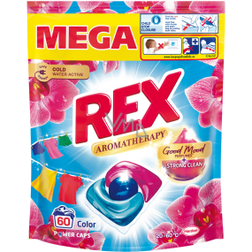 REX prací kapsle Aromatherapy Orchid Color 60 praní, 720g REX prací kapsle Aromatherapy Orchid Color 60 praní, 720g