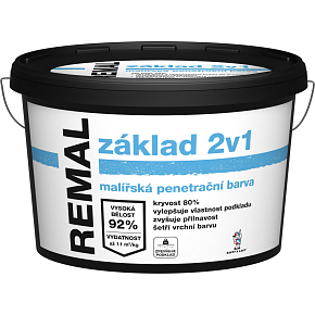 REMAL podstawowy 2w1 farba gruntująca do malowania, 15 kg
