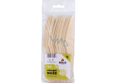 Solo drewniane sztućce nóż 16,5 cm, 12 szt.