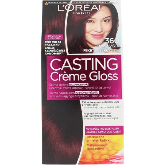 L'Oréal Casting Crème Gloss farba do włosów ciemna wiśnia 360