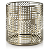 Yankee Candle Crosshatch Brass svícen mosazný na střední a velkou vonnou svíčku Classic 10 x 11 cm