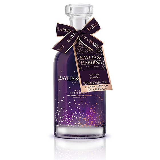 Baylis & Harding Fík a Granátové jablko pěna do koupele ve svítící karafě 500 ml