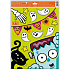 Folia okienna halloween wykukujące straszydła czarna kotka 30 x 42 cm