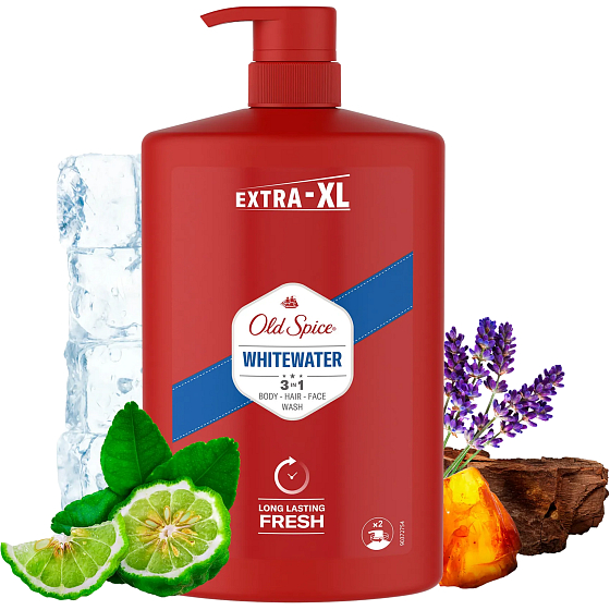 Old Spice Whitewater 3w1 żel pod prysznic i szampon dla mężczyzn 1000 ml
