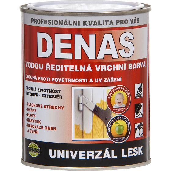 DENAS UNIWERSAL-POŁYSK farba nawierzchniowa do drewna, metalu i betonu, 0440 niebieski, 700 g