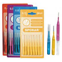Spokar Ultra velikost 0,4 mm mezizubní kartáčky, držadlo, sada 8 kusů,