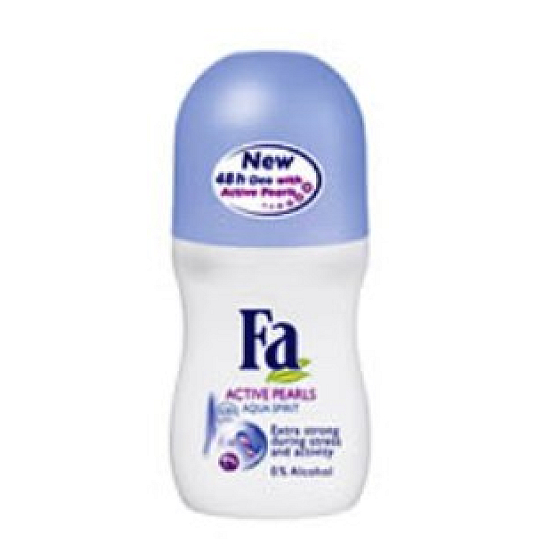 Fa Active Pearls Aqua Spirit kuličkový deodorant roll-on pro ženy 50 ml