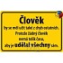 Nekupto Humorná cedulka Člověk by se měl učit 15 x 10 cm 1 kus