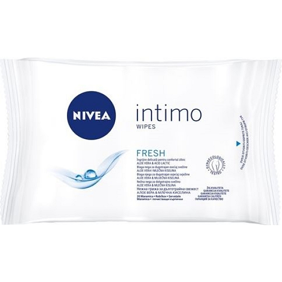 Nivea Intimo Fresh ubrousky pro intimní hygienu 20 kusů