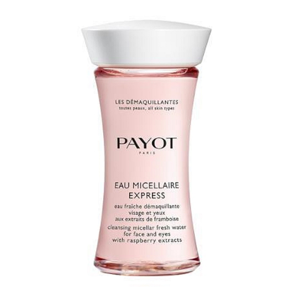 Payot Les Démaquillantes Eau Micellaire Express osvěžující pleťová voda na odlíčení obličeje a očí s výtažky z malin 75 ml Promo