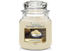 Yankee Candle Coconut Rice Cream - Krem z kokosowego ryżu świeca zapachowa Classic średnie szkło 411 g