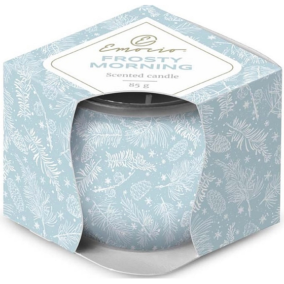 Emocio Winter Woods Frosty Morning - Mrazivé ráno vonná svíčka sklo 70 x 62 mm 85 g