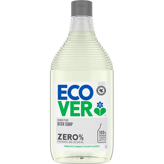 ECOVER Sensitive Dish Soap Zero % ekologiczny środek do mycia naczyń bez zapachu 450 ml