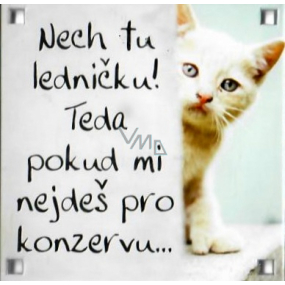 Albi Magnet Nech tu ledničku! Teda pokud mi nejdeš pro konzervu... 6,5 x 6,5 cm
