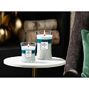 WoodWick Trilogy Icy Woodland - Ledový les vonná svíčka s dřevěným knotem a víčkem sklo velká 609 g