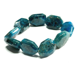 Apatyt bransoletka elastyczna naturalny kamień 19 x 15 x 7 mm / 16 - 17 cm, kamień realizacji