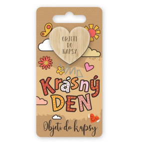 Niekupiony Kieszonkowy Uścisk Serce Piękny Dzień, Uścisk do kieszeni 6 x 12 cm